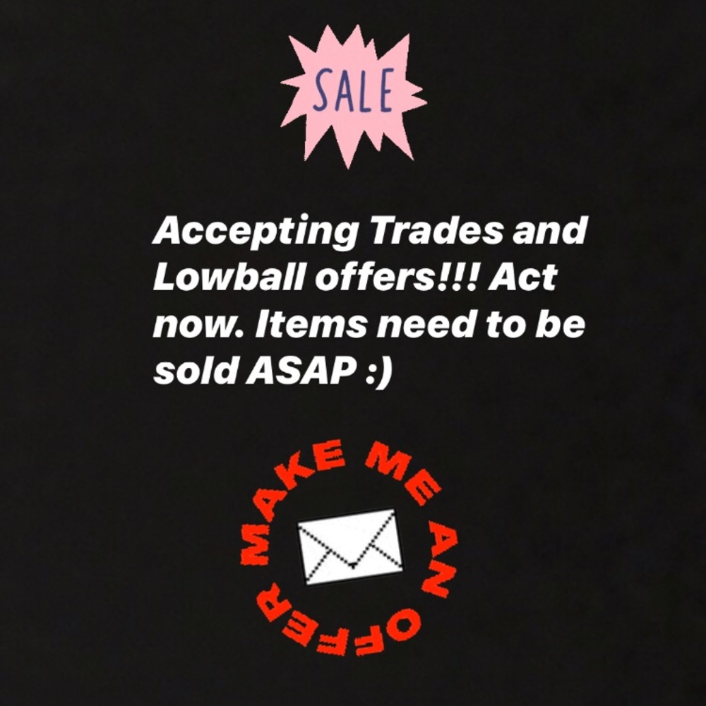 Lowball offers will most likely be accepted!!!
